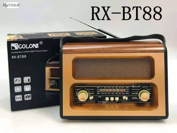اسپیکر - رادیو بلوتوثی کلاسیک گولون (Golon) مدل RX-BT88