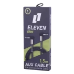 کابل فنری AUX برند ELEVEN مدل AUX2 اندازه 1.5 متر یکسر L
