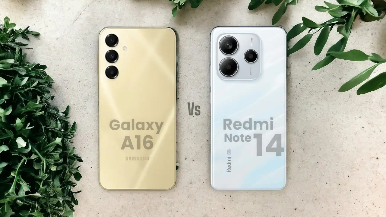مقایسه موبایل های سامسونگ Galaxy A16 و شیائومی Redmi Note 14