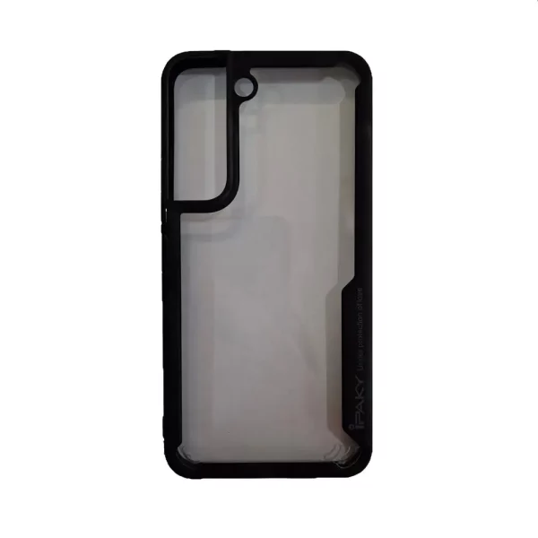 قاب ژله ای پشت شفاف دور مشکی گوشی سامسونگ مدل اس 22 / Galaxy S22