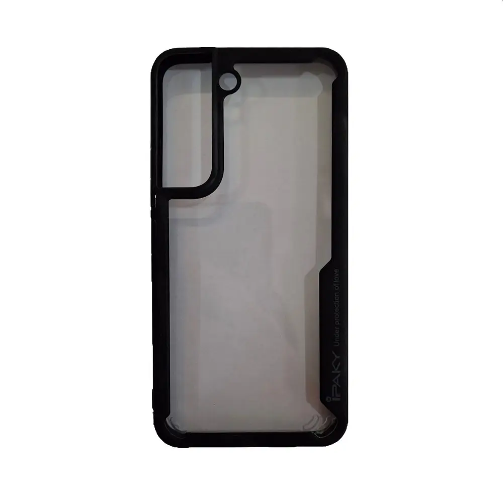 قاب ژله ای پشت شفاف دور مشکی گوشی سامسونگ مدل اس 22 / Galaxy S22