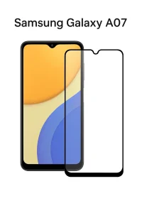 خرید محافظ صفحه شیشهای تمام صفحه ضد ضربه سامسونگ Galaxy A07 | گلس مقاوم و شفاف
