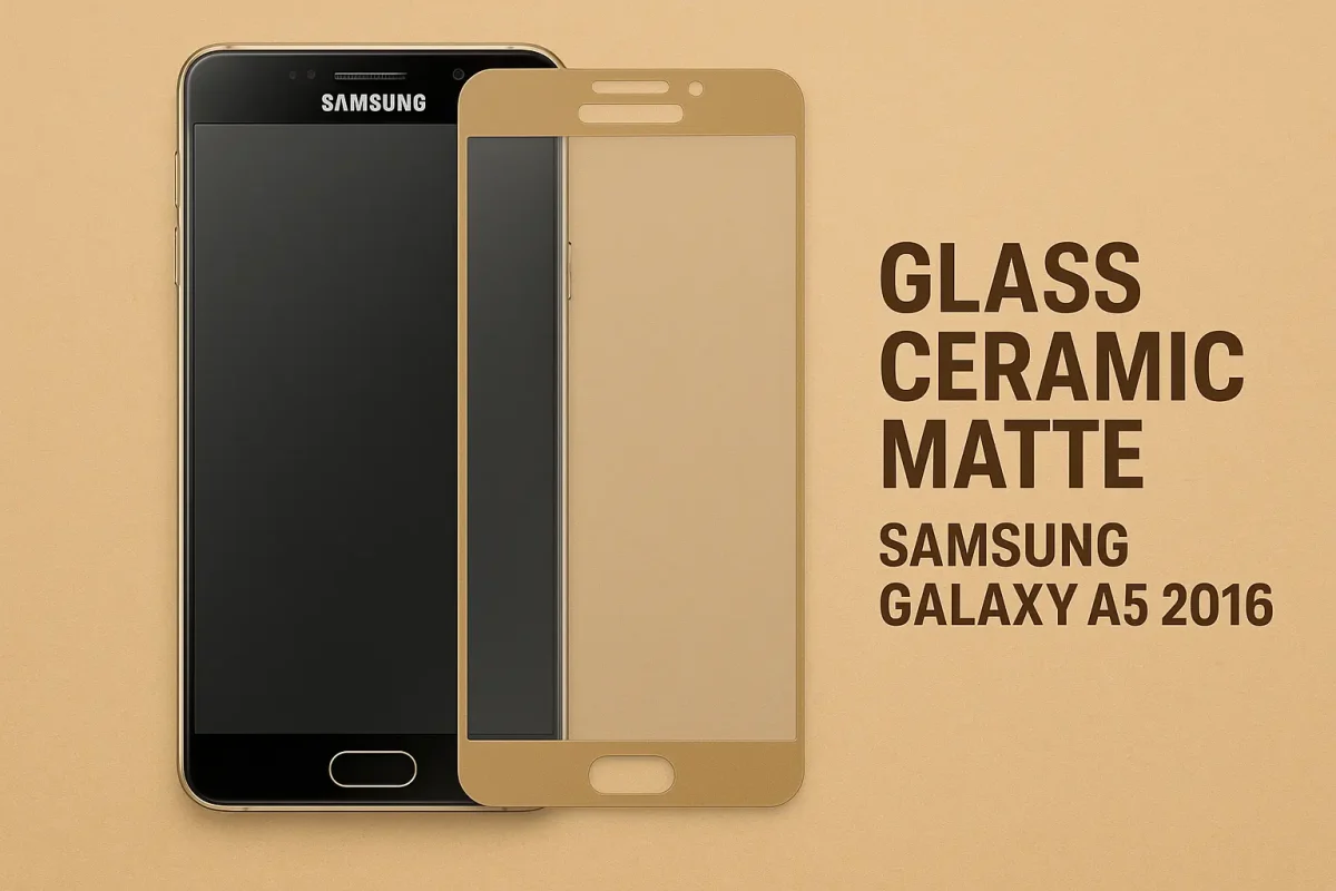 Samsung Galaxy A5 2016 Screen Protector (1) محافظ صفحه سرامیکی مات Samsung Galaxy A5 2016 | محافظ صفحه ضد اثر انگشت و ضد خش
