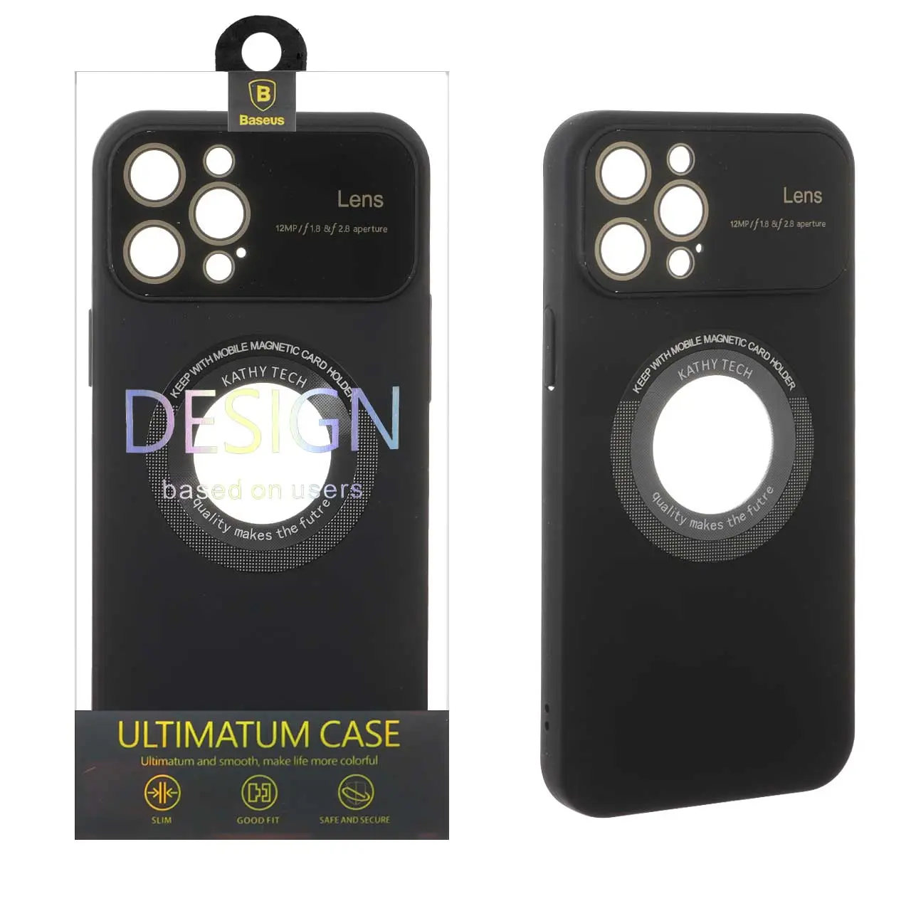 قاب گوشی موبایل Kathy Tech محافظ لنز شیشه ای Magsafe اپل iPhone 12 Pro Max