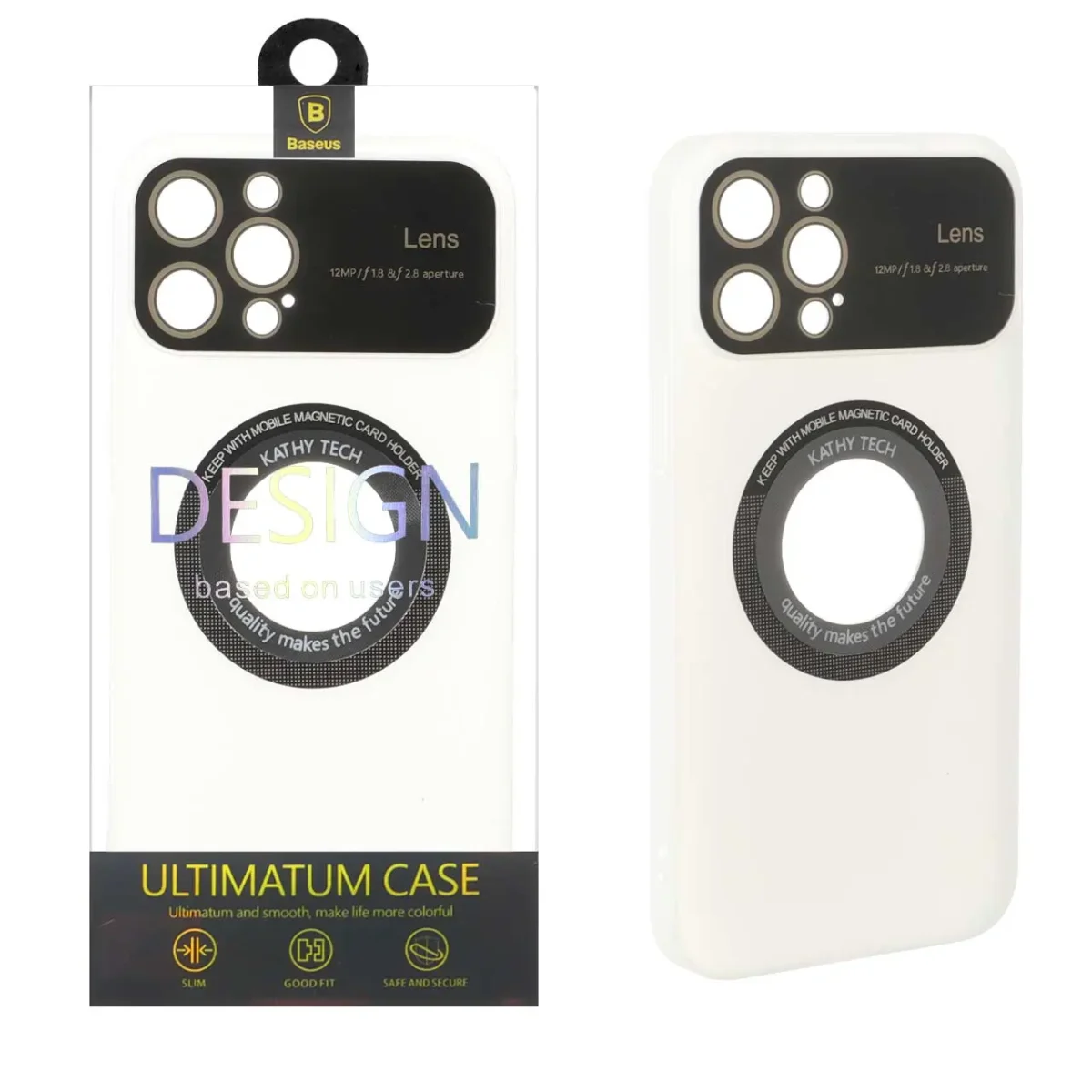 قاب اورجینال Kathy Tech محافظ لنز شیشه ای Magsafe کلاسیک Apple iPhone 12 Pro Max