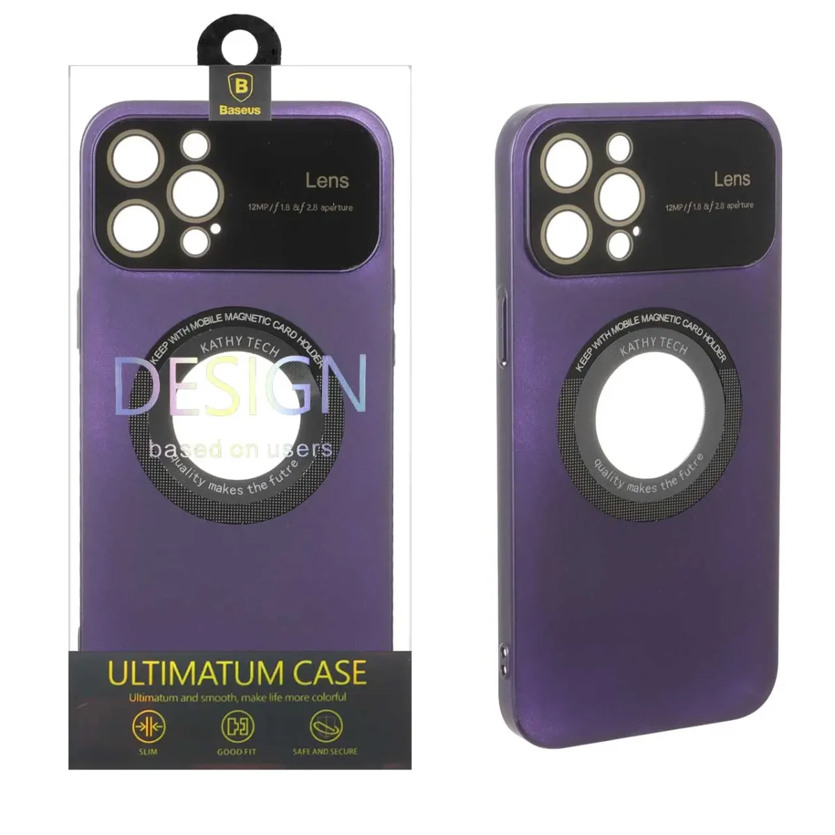 قاب اورجینال Kathy Tech محافظ لنز شیشه ای Magsafe کلاسیک Apple iPhone 12 Pro Max