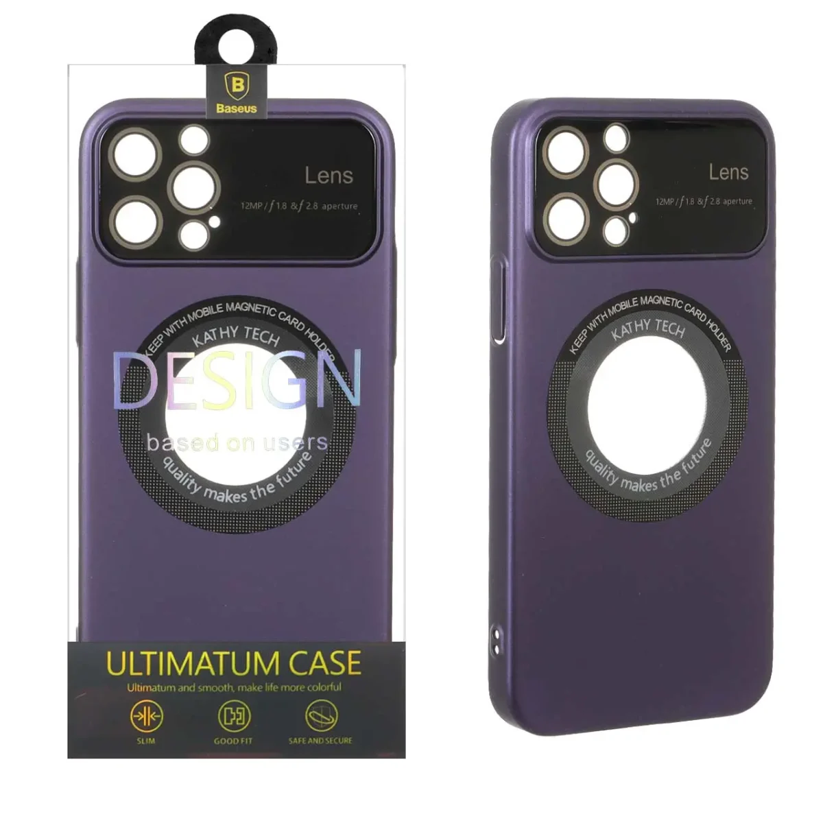 قاب اورجینال Kathy Tech محافظ لنز شیشه ای Magsafe کلاسیک Apple iPhone 12 Pro Max