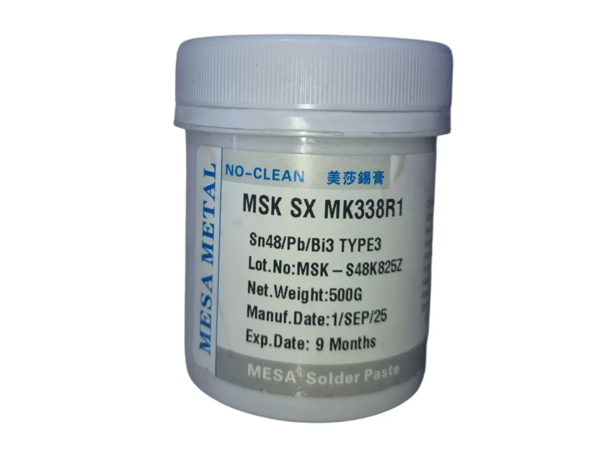 خمیر قلع Mesa MSK SX MK338R1 SN48/Pb/Bi3 Type 3 وزن 500 گرم | اورجینال و صنعتی