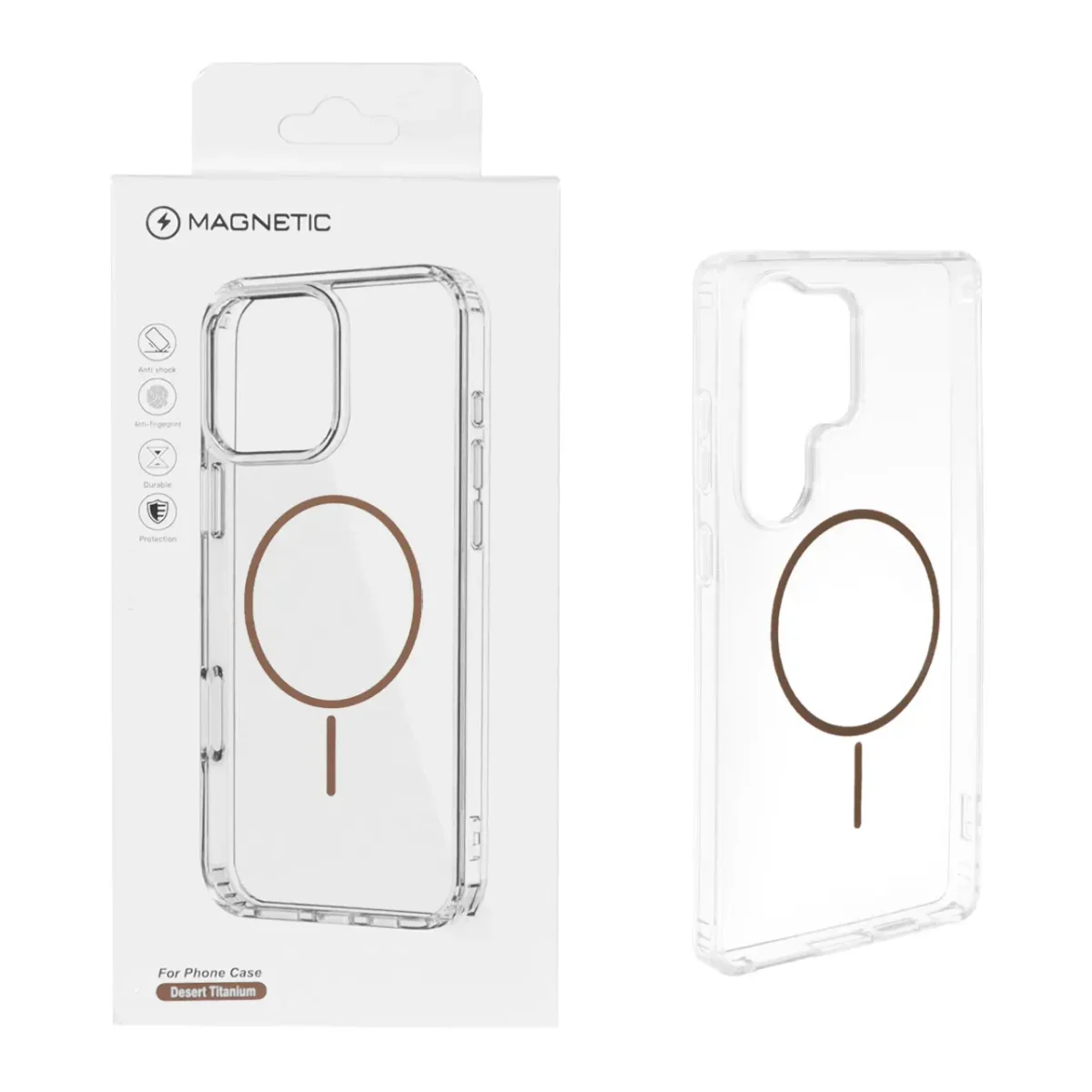 کاور Magnetic دور ژله‌ای MagSafe سامسونگ مدل Galaxy S25 Ultra