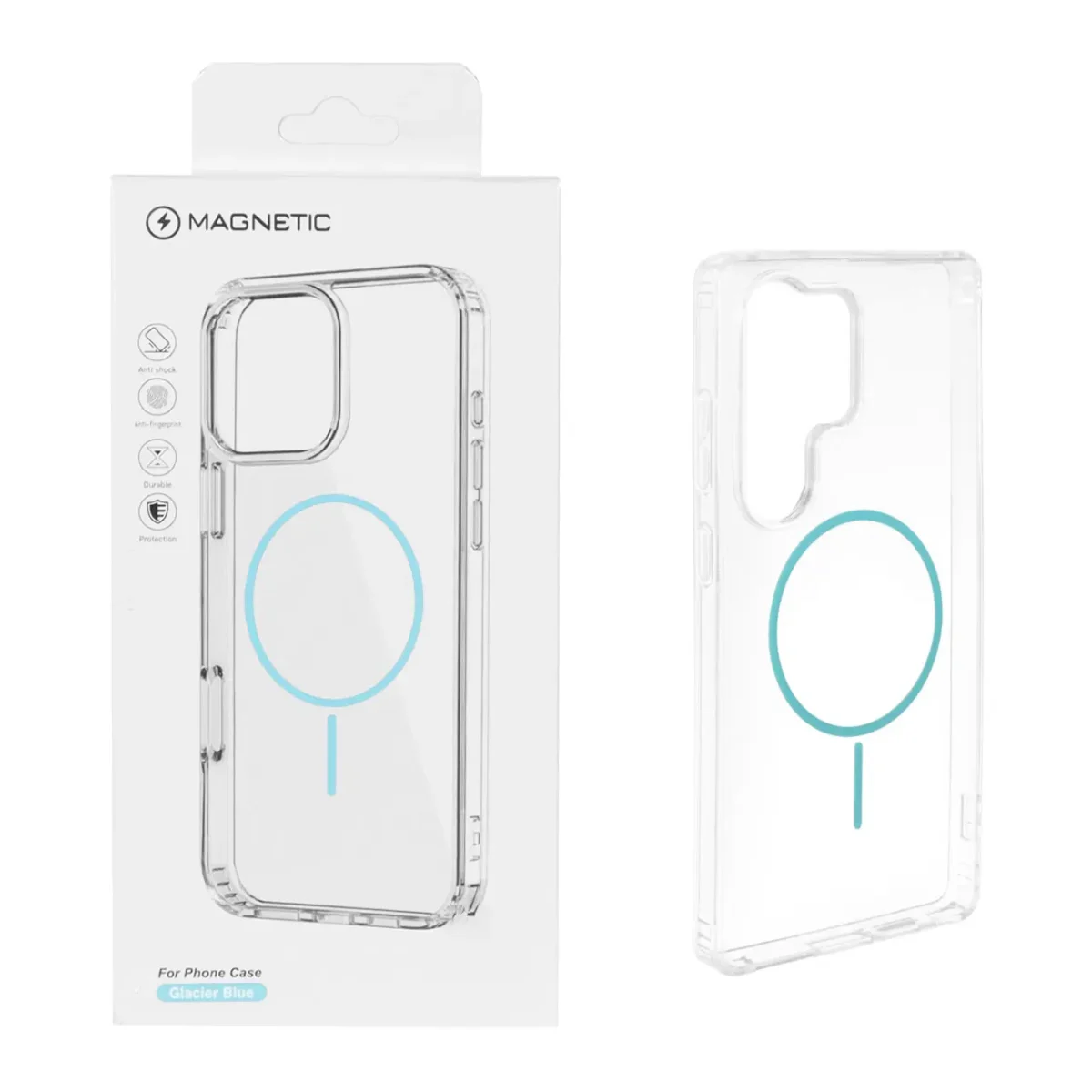 کاور Magnetic دور ژله‌ای MagSafe سامسونگ مدل Galaxy S25 Ultra