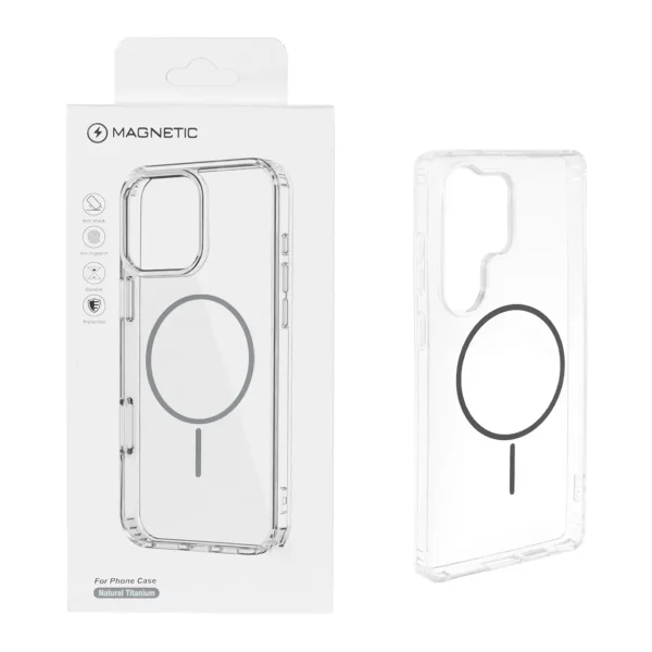 کاور Magnetic دور ژله‌ای MagSafe سامسونگ مدل Galaxy S25 Ultra