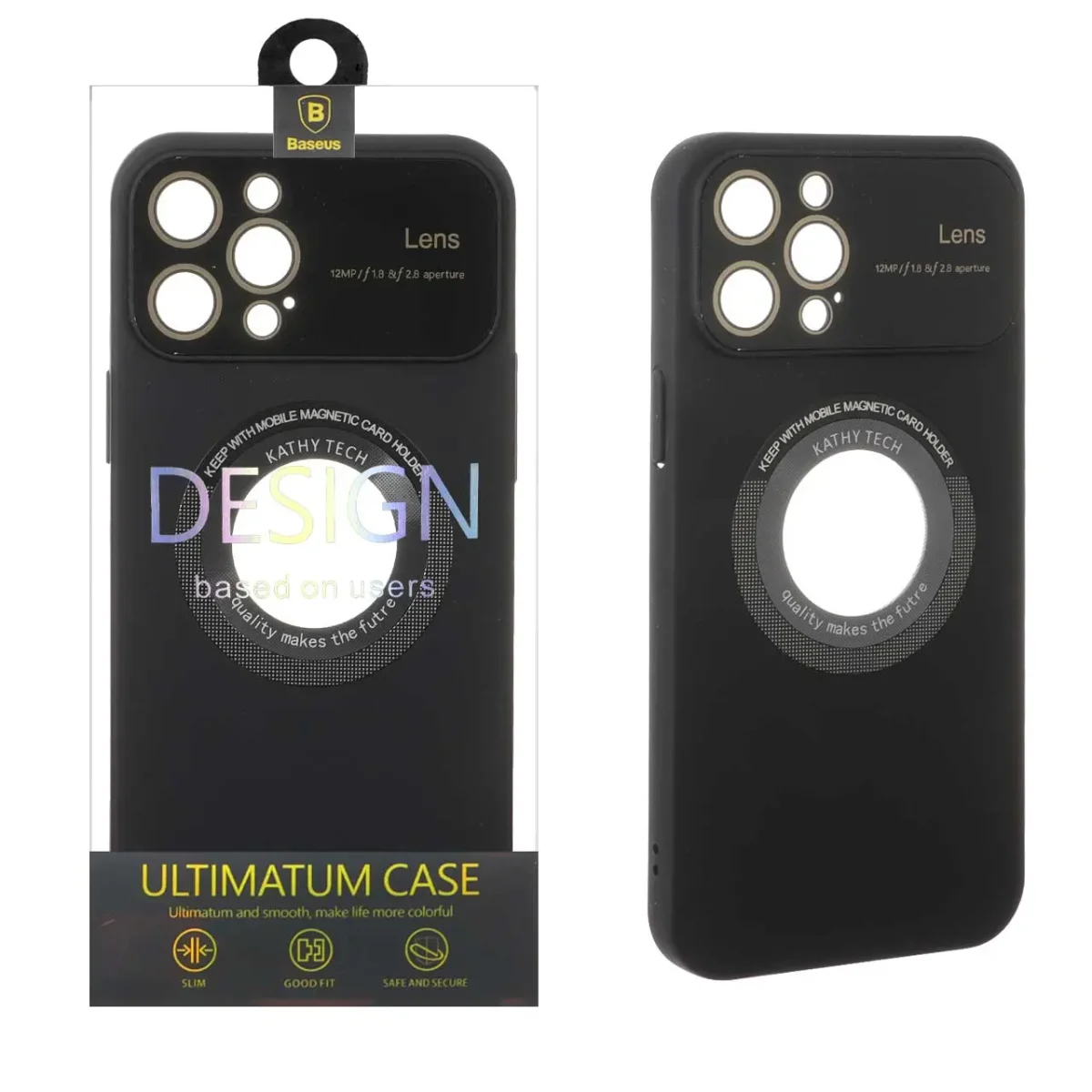 قاب اورجینال Kathy Tech محافظ لنز شیشه ای Magsafe کلاسیک Apple iPhone 12 Pro Max
