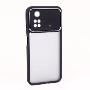 قاب پشت مات ژله ای مشکی شیائومی مدل POCO M4 Pro