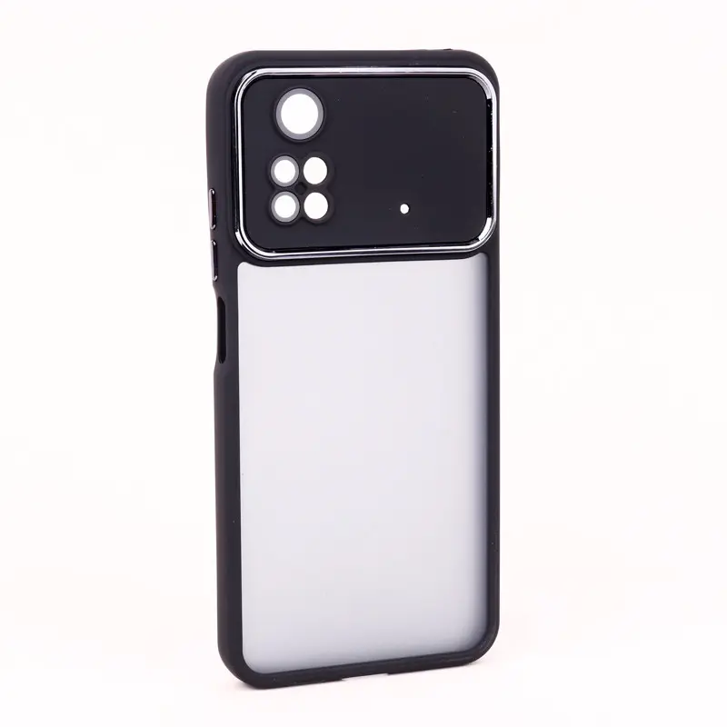 Matte black jelly back cover for Xiaomi POCO M4 Pro (4) قاب پشت مات ژله ای مشکی شیائومی مدل POCO M4 Pro