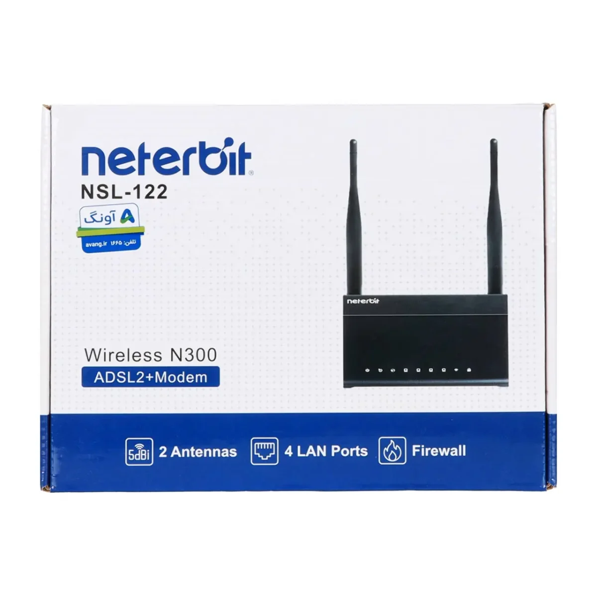 مودم روتر +ADSL2 نتربیت مدل NSL-122 – پایدار، اقتصادی و مناسب مصرف خانگی