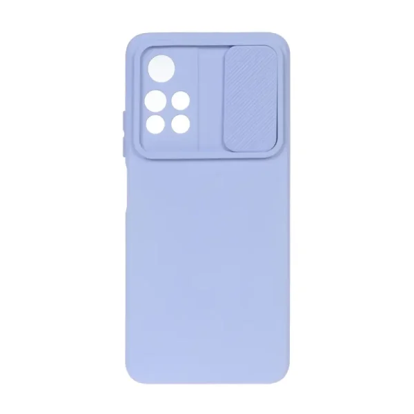 قاب سلیکونی محافظ لنز دار کشویی شیائومی مدل POCO M4 Pro 5G