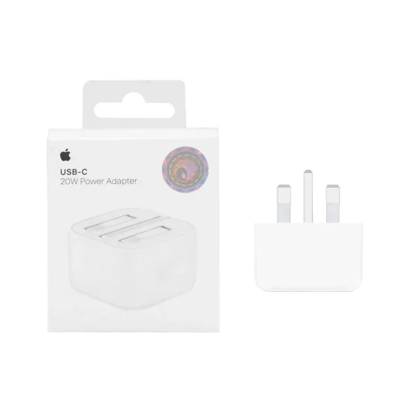شارژر دیواری اپل 3 پین 20W مدل B/A سفید – اورجینال New Pack 2024