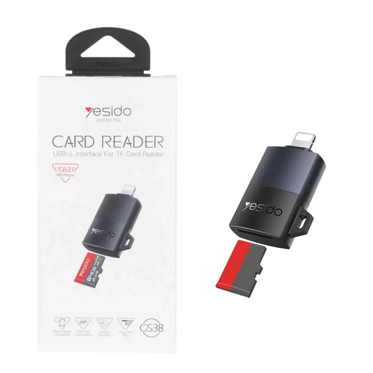 خرید و قیمت رم ریدر لایتنینگ آیفون Yesido مدل GS38