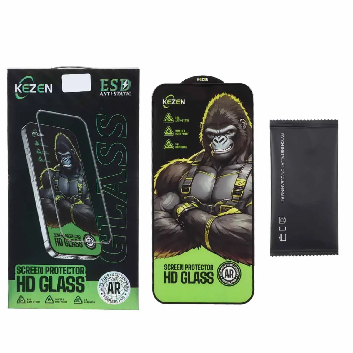 خرید و قیمت محافظ صفحه نمایش شیشه ای Kezen Anti Static ESD اپل مدل Apple iPhone 16 Pro Max