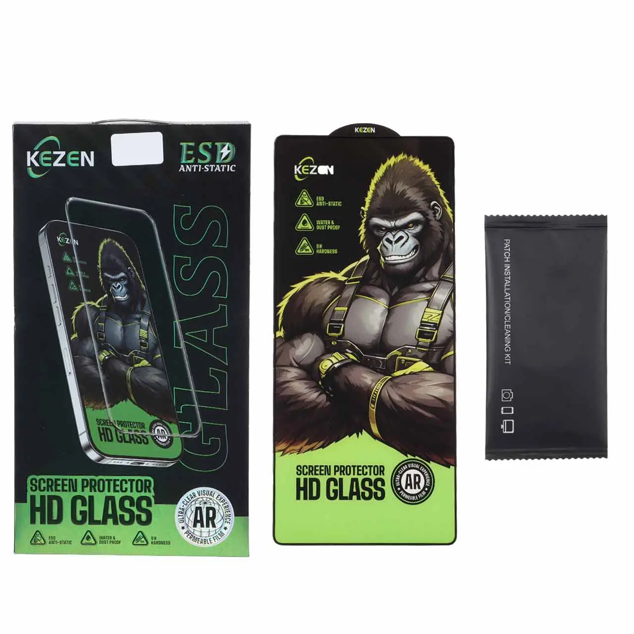 خرید و قیمت محافظ-صفحه-نمایش-شیشه-ای-Full-Cover-Kezen-Anti-Static-ESD-مدل-Samsung-Galaxy-S25-Ultra