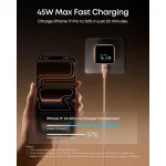 شارژر دیواری فست تک پورت ANKER A121DP21 Nano Charger Foldable 180° 45W