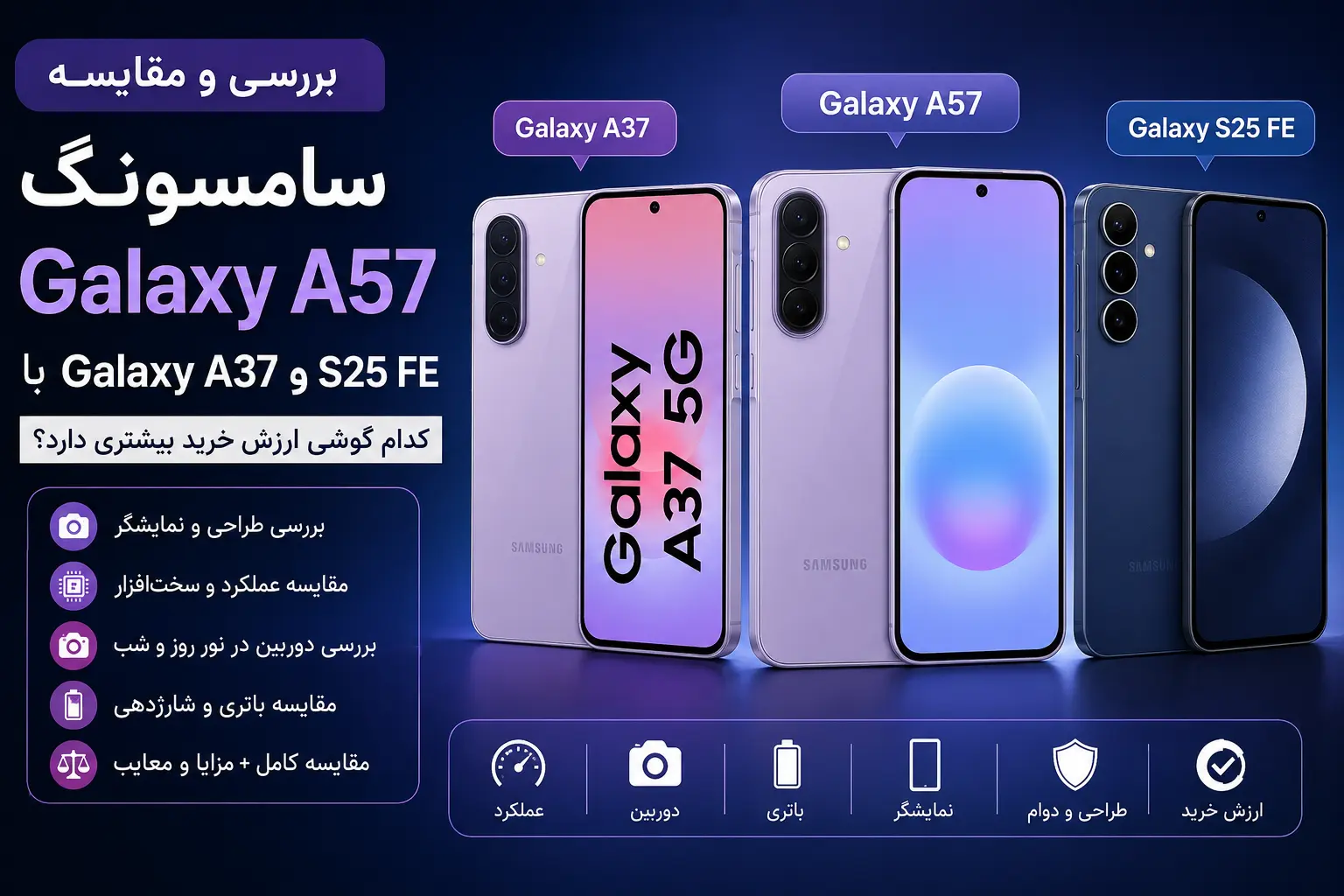 بررسی سامسونگ Galaxy A57