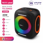 اسپیکر بلوتوثی قابل حمل تسکو TS 23453 | توان 40 وات، نور RGB و کارائوکه